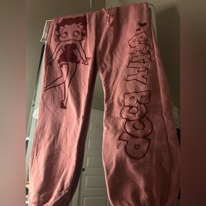 Betty boop pink sweats
